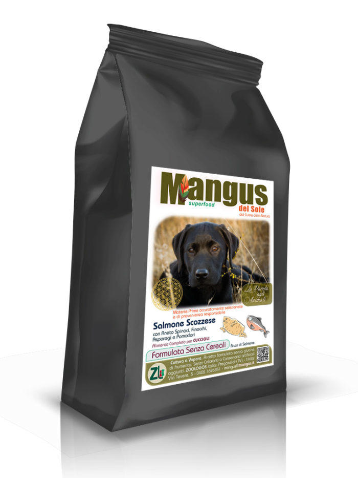 Mangus del Sole - Superfood Dog Puppy Grain Free Salmone Scozzese. 12kg