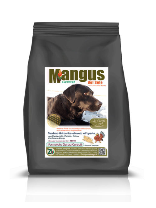 Mangus del Sole - Superfood Dog Grain Free Small Breed Tacchino Britannico. 2kg